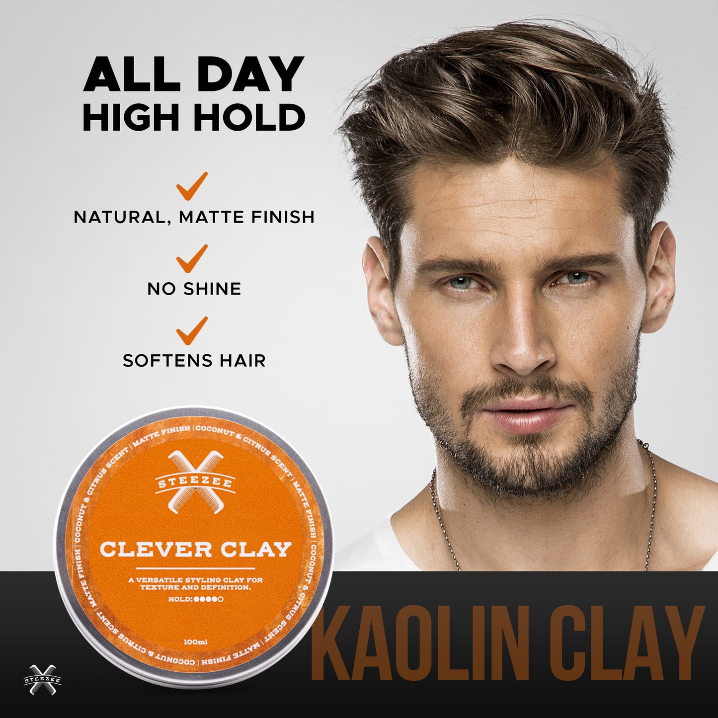 Clever Clay – Strong Hold Matte Hair Clay