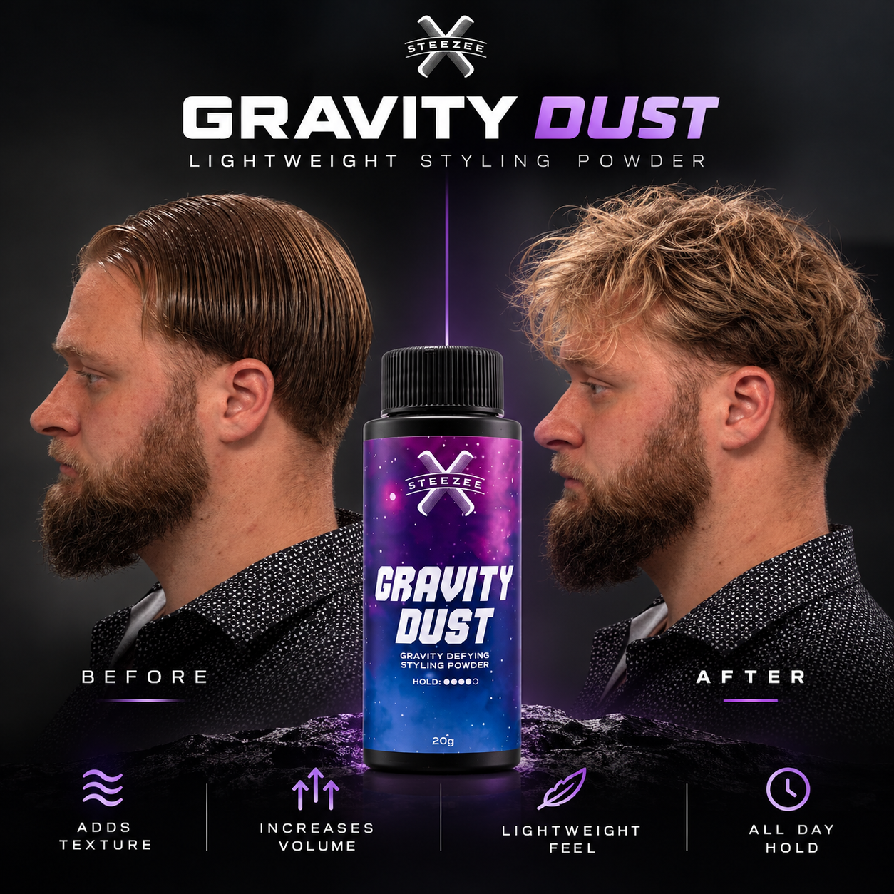Gravity Dust – Texture Powder for Volume & Matte Finish